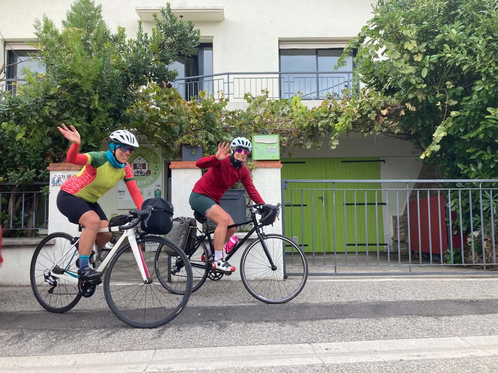 Départ du vélo gite pour nouvelle étape apres une bonne nuit