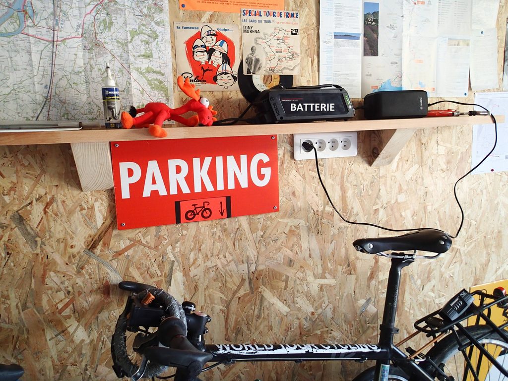 Recharge de vélos électriques VAE au Vélo Gîte Valence